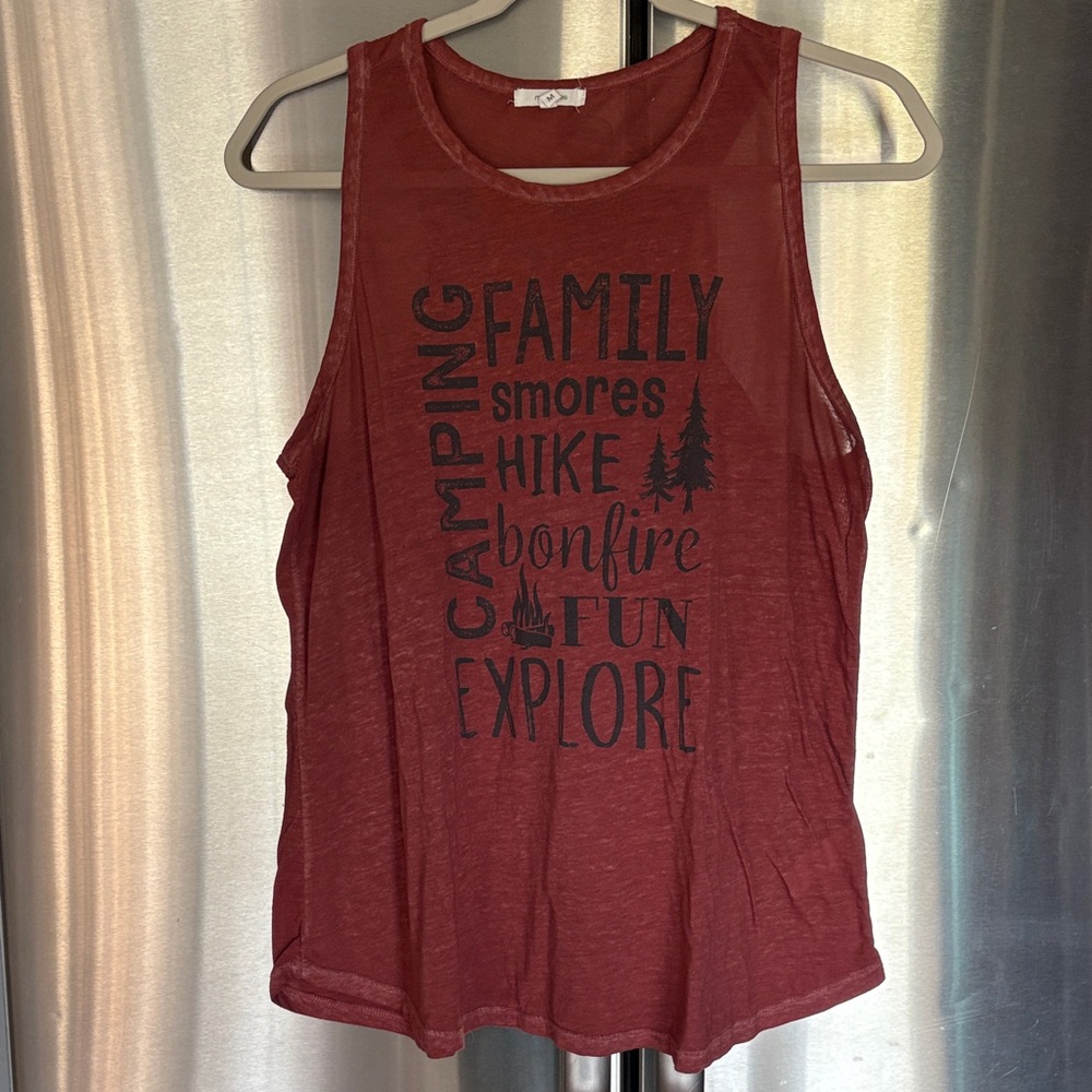 Maurices Brick Red Tank Top